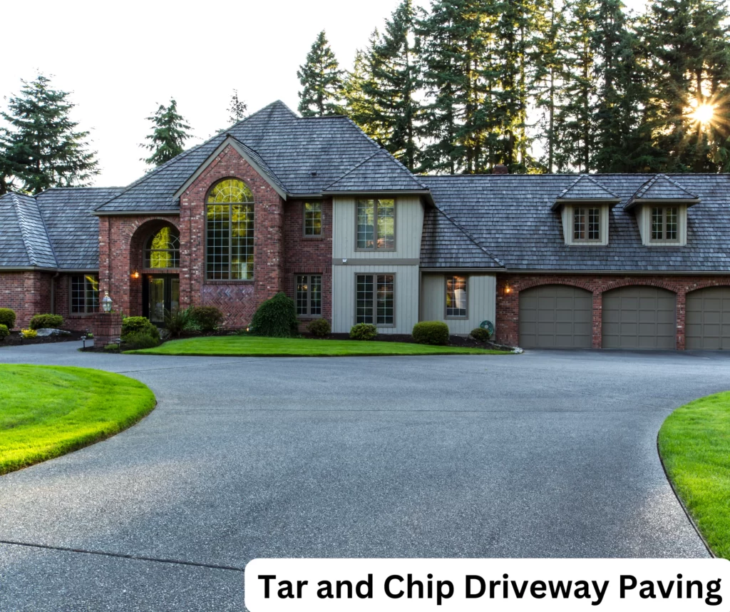 Tar and Chip Driveway Paving