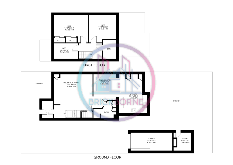 Professional UK Based 2D Floorplan