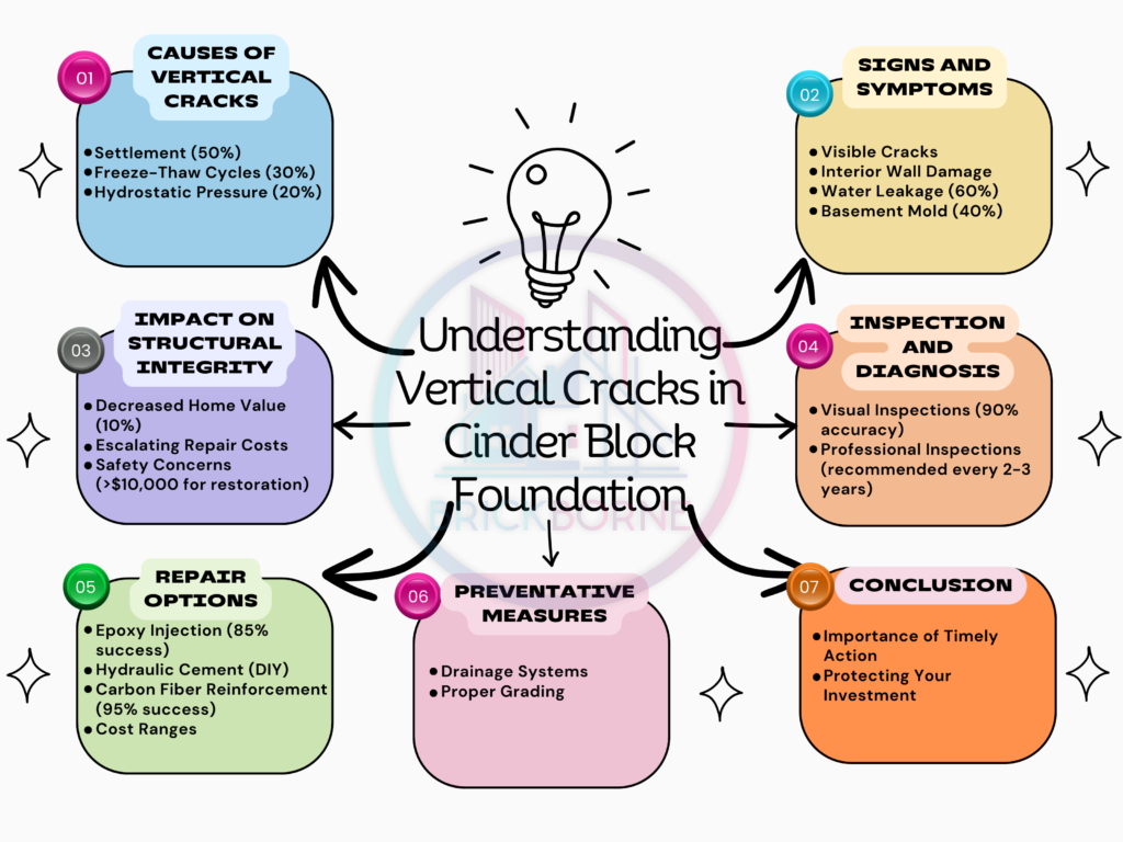 Vertical Cracks in Cinder Block Foundation