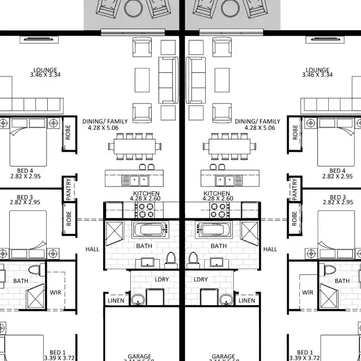 Dual-Occupancy Floor Plan