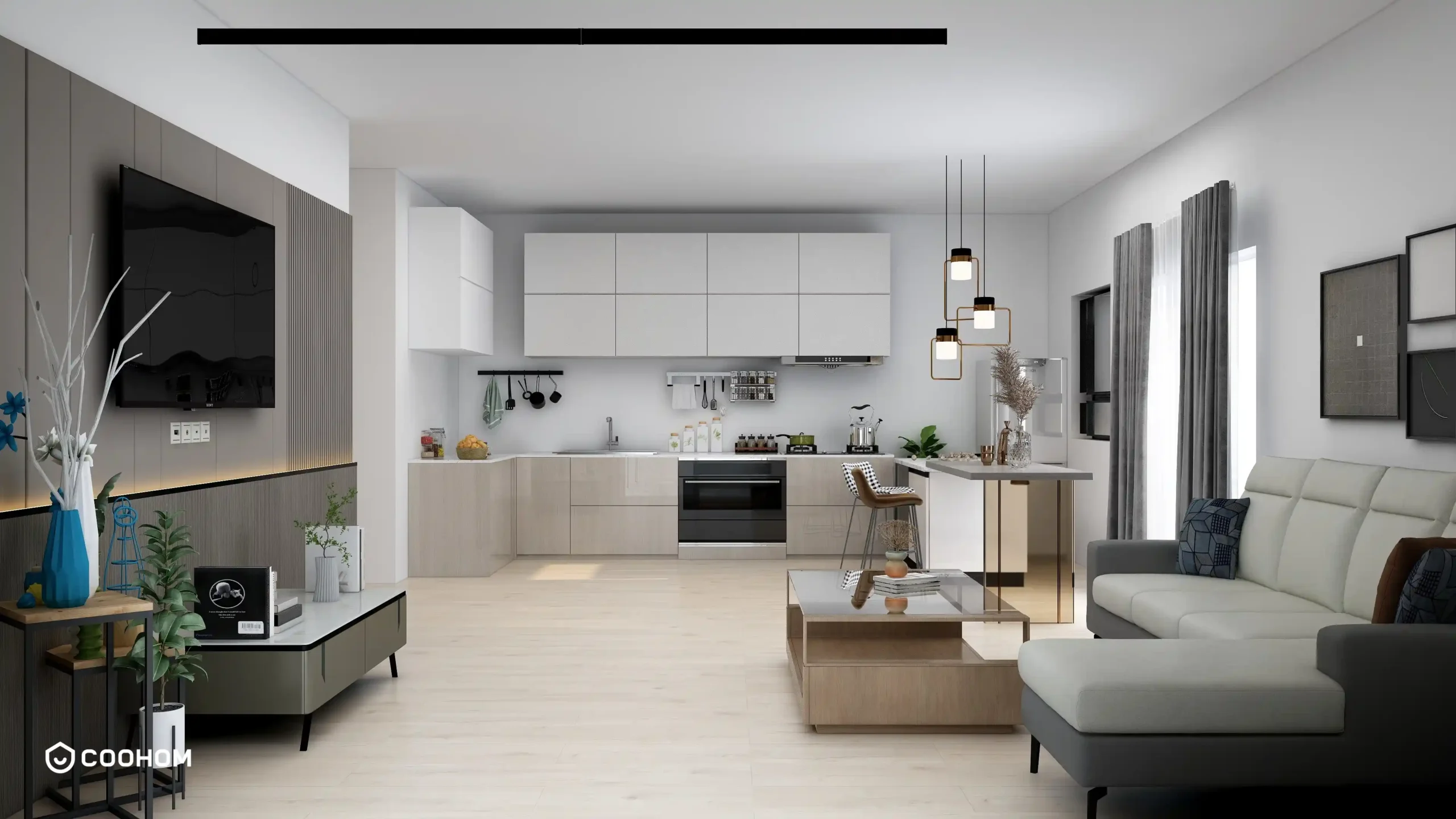 Kitchen and Living 1